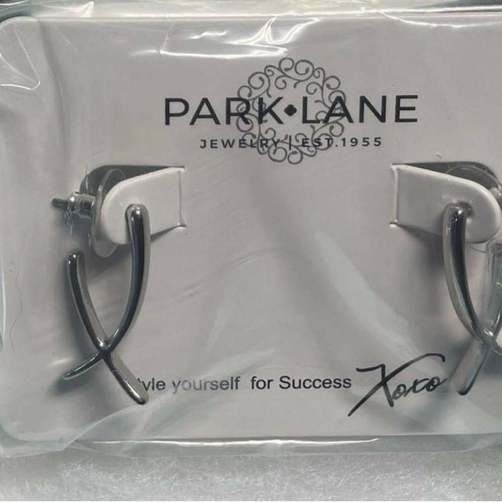 Park Lane Wishbone Earrings Silver